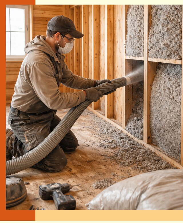 Утепление дачного дома эковатой в Борисоглебске — быстро и надёжно