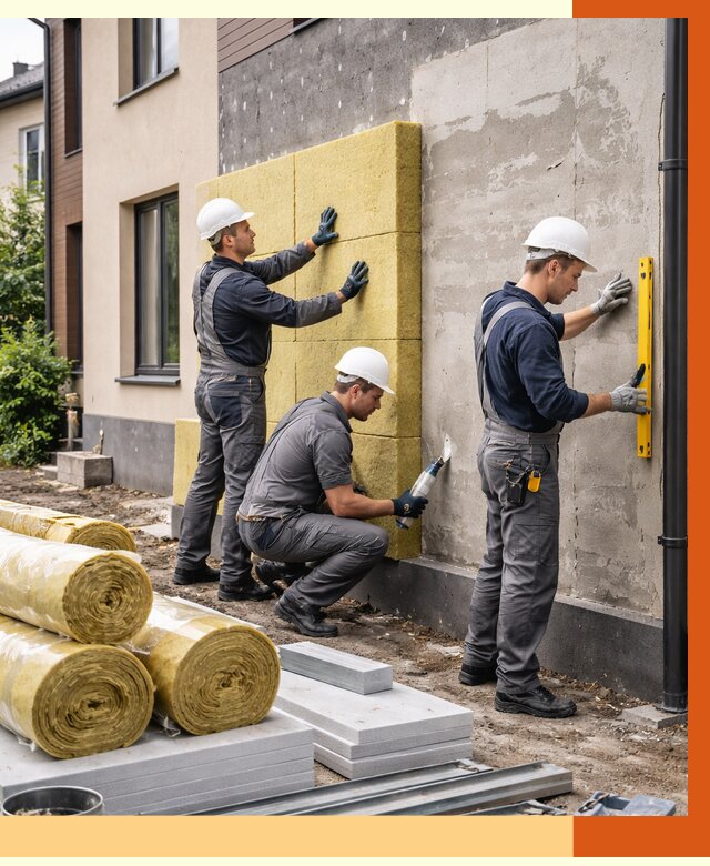 Утепление таунхауса в Борисоглебске от 7491 руб/м2 — комплекс под ключ | ТепломастерБрс