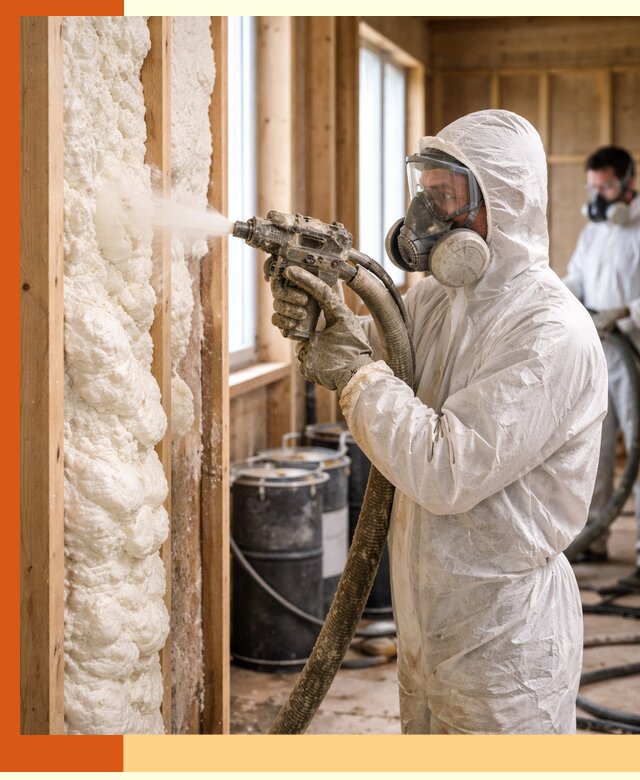 Утепление каркасного дома пенополиуретаном в Борисоглебске