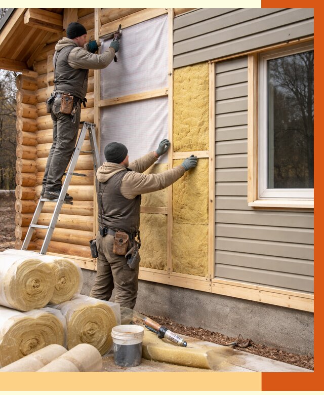 Утепление деревянного дома в Борисоглебске от 6450 руб./м2 — заказать работы | ТепломастерБрс