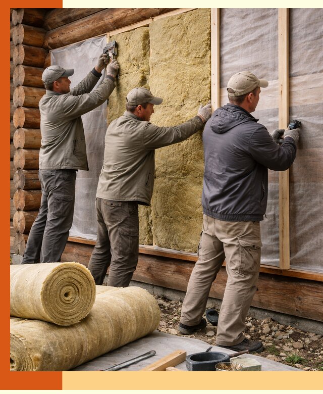 Утепление деревянного дома в Борисоглебске эффективными технологиями