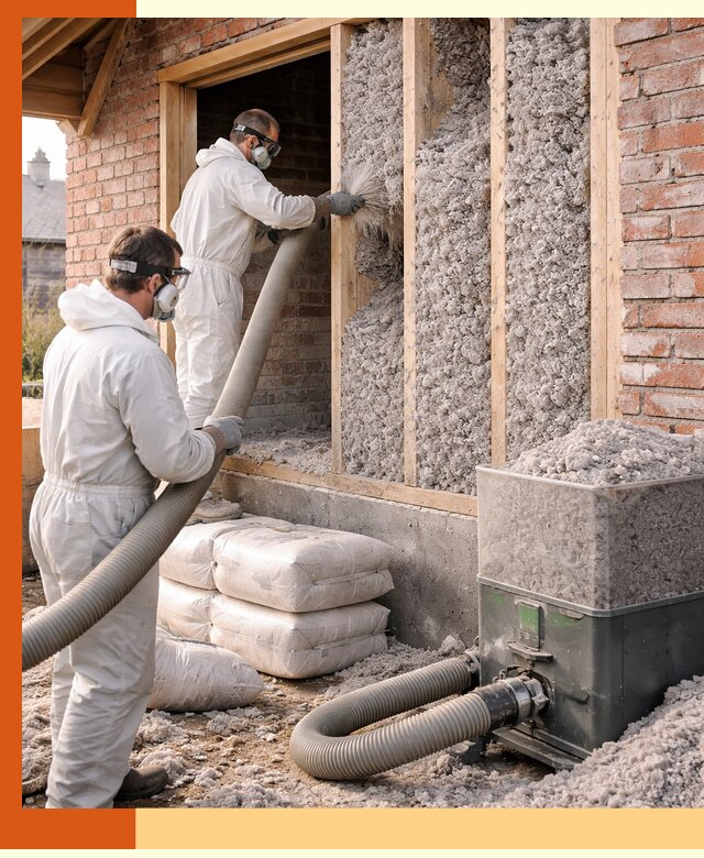 Утепление кирпичного дома эковатой в Борисоглебске