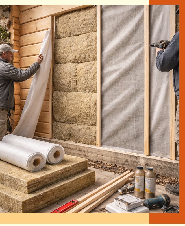 Утепление дома из минибруса в Борисоглебске от 4682 руб/м2 — заказать профессионально | ТепломастерБрс