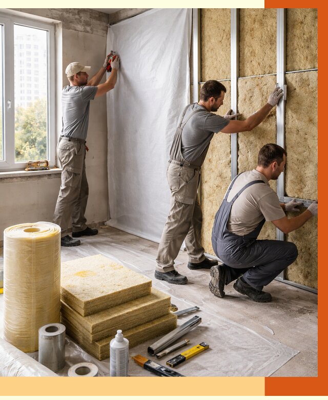 Утепление квартиры в Борисоглебске от 4682 руб/м2 — утеплить квартиру изнутри и снаружи | ТепломастерБрс