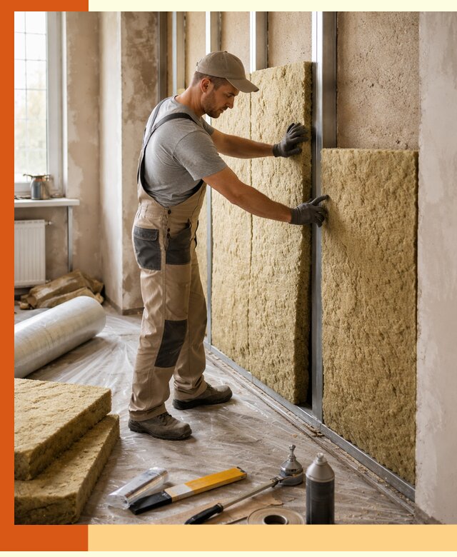 Утепление квартиры в Борисоглебске — комплексная теплоизоляция стен и полов