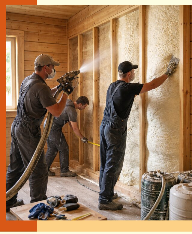 Утепление бани пенополиуретаном (ППУ) в Борисоглебске