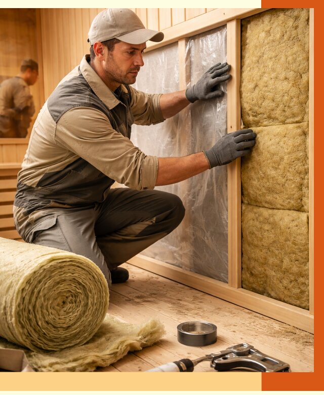 Утепление сауны изнутри в Борисоглебске от 6763 руб. за м2 | ППУ, под ключ — ТепломастерБрс