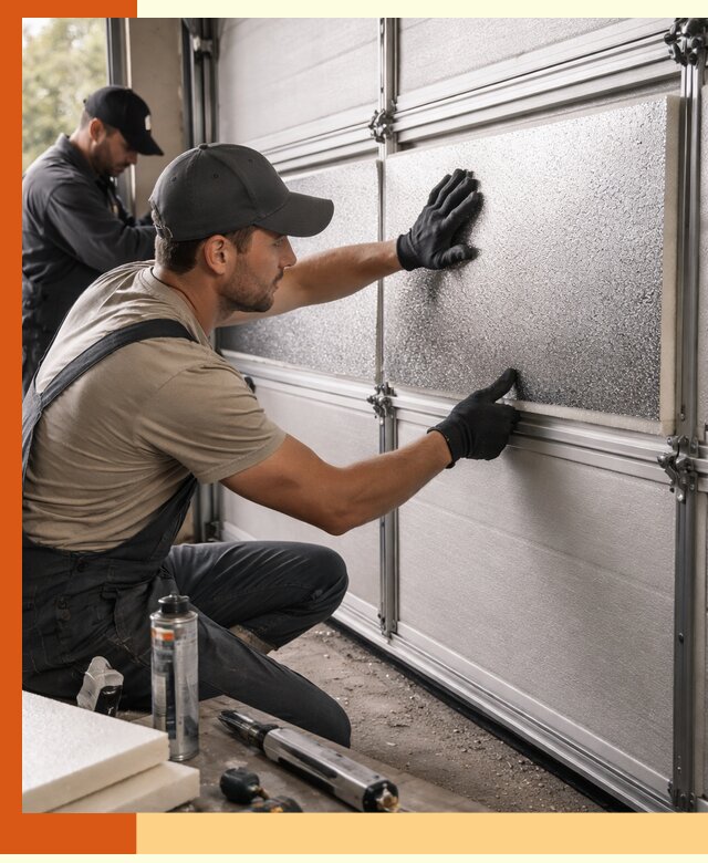 Утепление гаражных ворот в Борисоглебске качественно и надежно