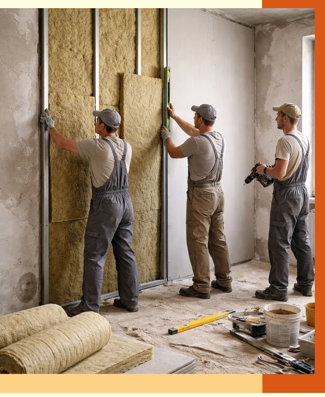 Утепление стен изнутри в Борисоглебске от 2341 руб/м² под ключ | ТепломастерБрс