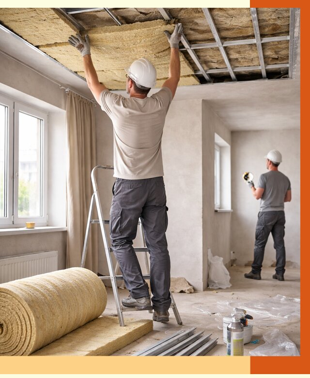 Утепление потолка в частном доме в Борисоглебске от 988 руб./м² — работы под ключ | ТепломастерБрс