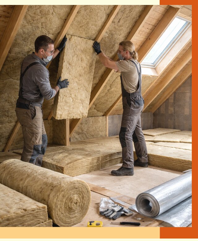 Утепление мансарды минватой в Борисоглебске от 4370 руб./м2 — монтаж и пароизоляция | ТепломастерБрс