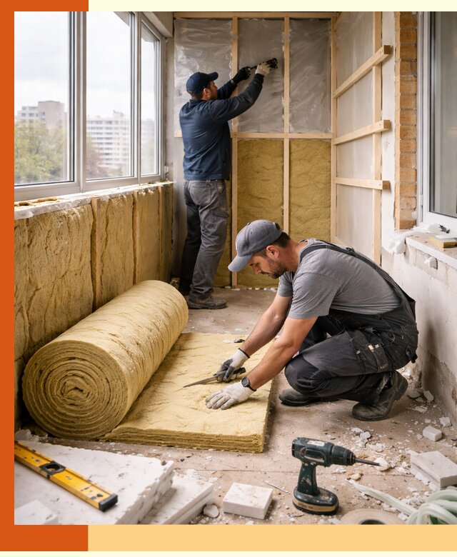 Утепление балкона под ключ в Борисоглебске качественно и быстро