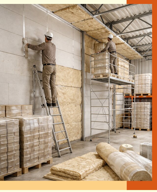 Утепление склада готовой продукции в Борисоглебске от 2029 руб./м2 — комплексно | ТепломастерБрс