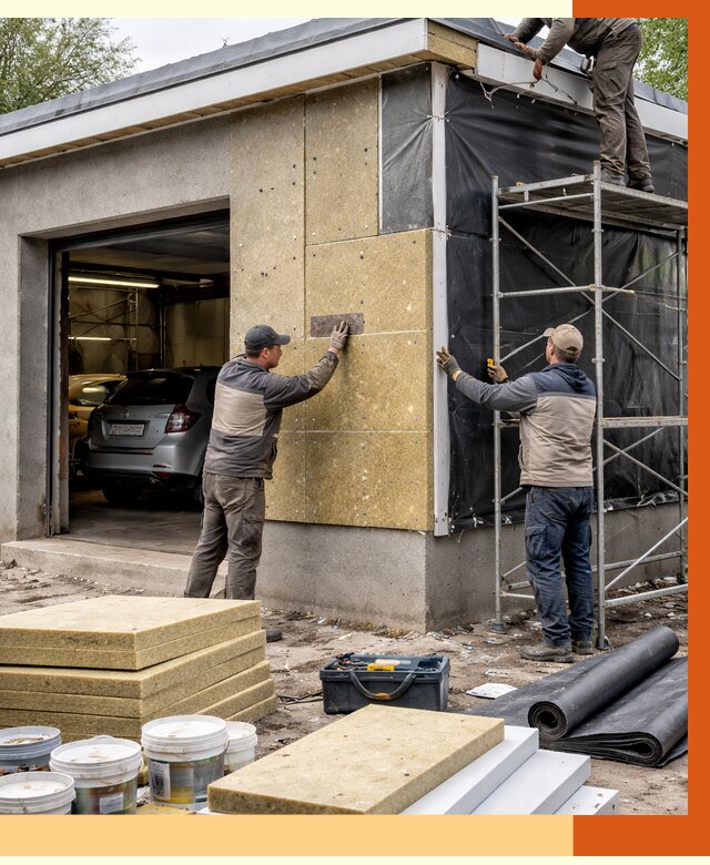 Утепление автосервиса в Борисоглебске ппу, пеноизоляция, от 15086 руб/м2 — ТепломастерБрс