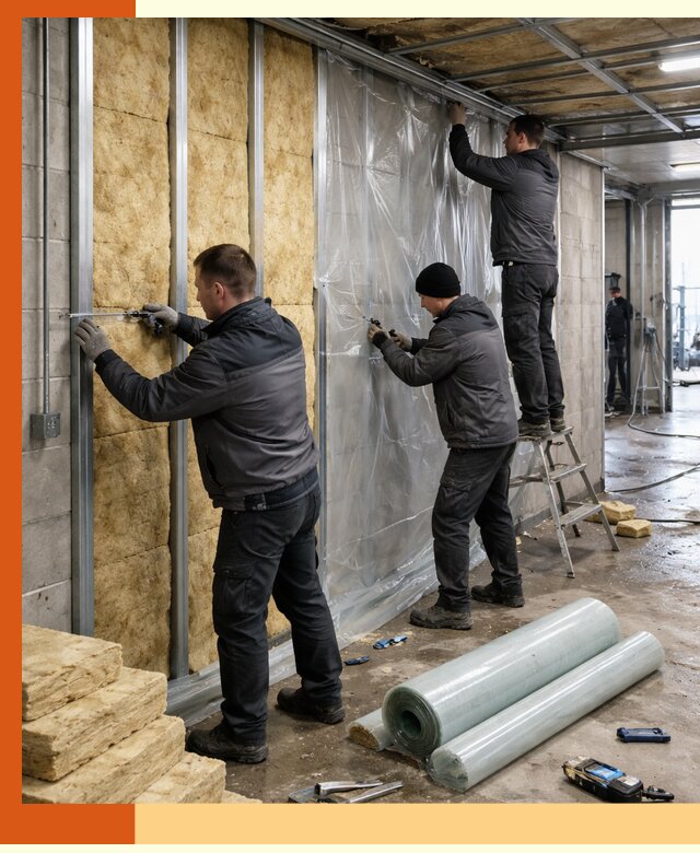 Профессиональное утепление автомойки в Борисоглебске для любого типа помещений