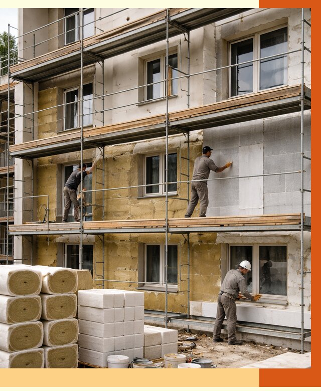 Утепление гостиницы в Борисоглебске от 7491 руб./м2 — комплексно, ППУ, под ключ | ТепломастерБрс