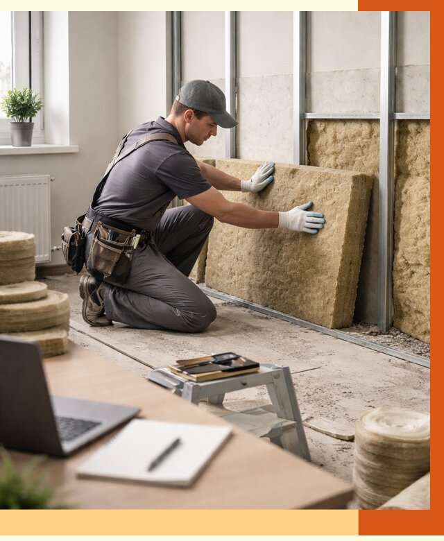 Утепление офиса в Борисоглебске от 4682 руб/м2 — комплексное утепление офиса под ключ | ТепломастерБрс