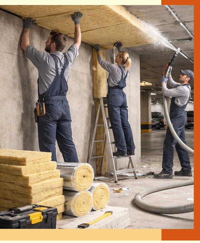 Утепление паркинга в Борисоглебске от 7075 руб./м2 — работы под ключ | ТепломастерБрс