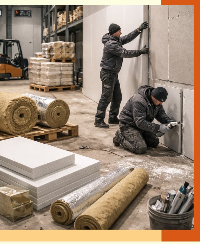 Утепление холодного склада в Борисоглебске от 8843 руб/м2 — комплексное под ключ | ТепломастерБрс