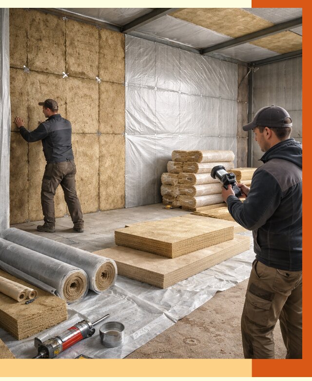 Утепление теплого склада в Борисоглебске под ключ от 11965 руб/м² | ТепломастерБрс