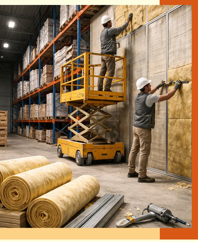 Утепление торгового склада в Борисоглебске от 3329 руб/м2 — комплексно и под ключ | ТепломастерБрс