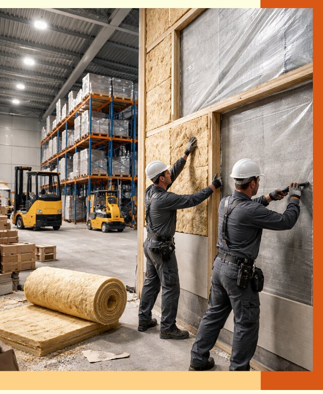 Утепление склада с техникой в Борисоглебске от 4370 руб./м2 — комплексно под ключ | ТепломастерБрс