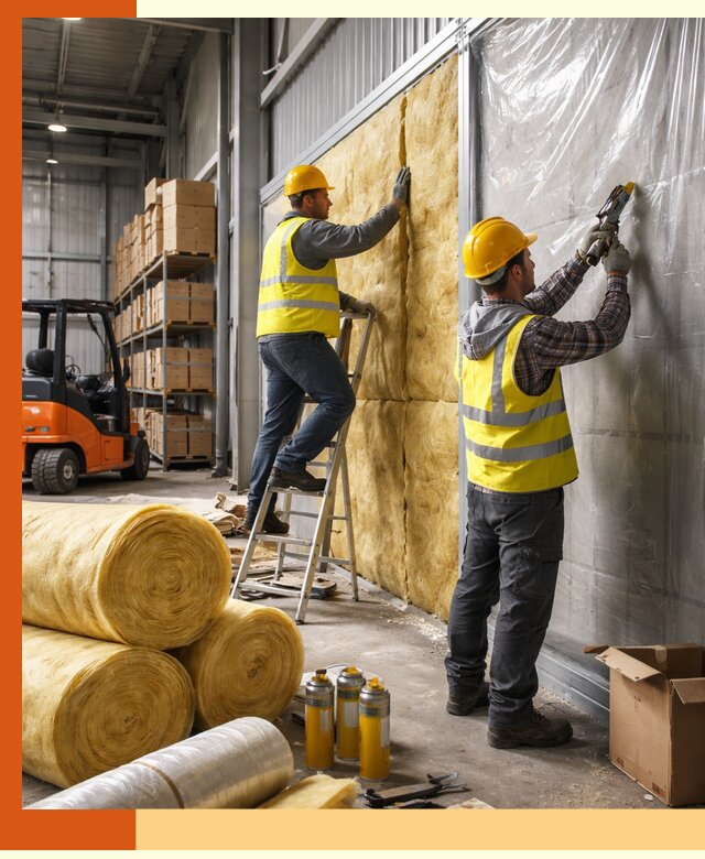 Утепление склада с техникой в Борисоглебске под ключ