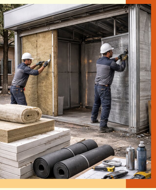 Утепление павильона шаурма в Борисоглебске под ключ от 1248 руб. за м² | ТепломастерБрс