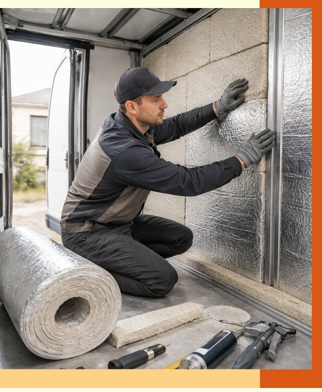 Утепление фургона рефрижератора в Борисоглебске от 13005 руб./м² под ключ | ТепломастерБрс