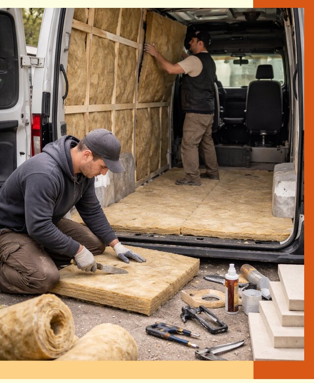 Утепление кемпера в Борисоглебске под ключ от 12485 руб. — профессионально | ТепломастерБрс