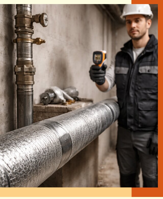 Утепление труб водоснабжения в Борисоглебске от 8843 руб. за м² — услуги ТепломастерБрс