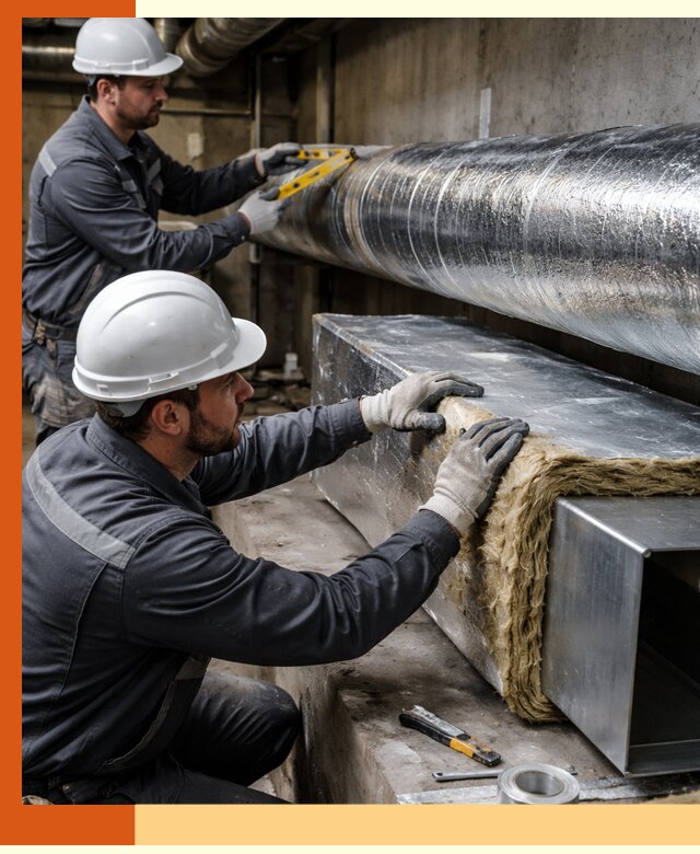 Профессиональное утепление воздуховодов и теплоизоляция в Борисоглебске