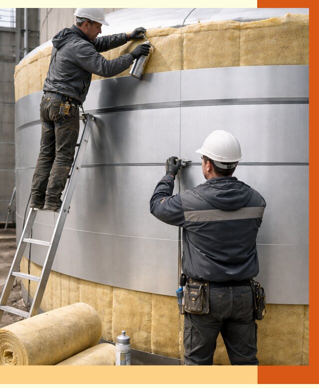 Утепление цистерны в Борисоглебске пенополиуретаном от 15086 руб. под ключ | ТепломастерБрс