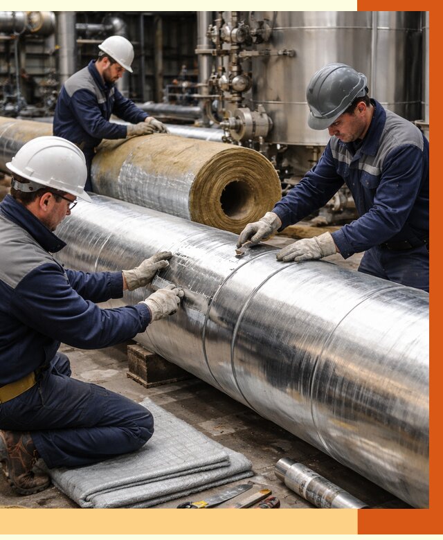 Утепление технологического оборудования в Борисоглебске от 4370 руб. за м2 | ТепломастерБрс