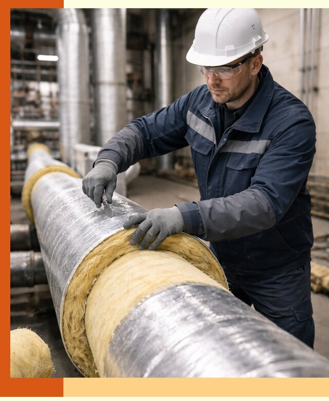 Утепление технологического оборудования и заводских установок в Борисоглебске