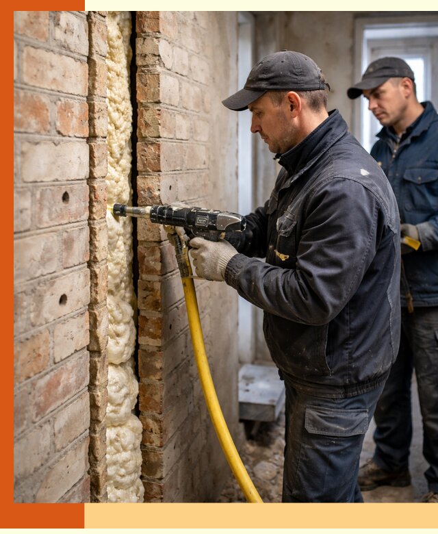 Межстеновое утепление пенополиуретаном в Борисоглебске