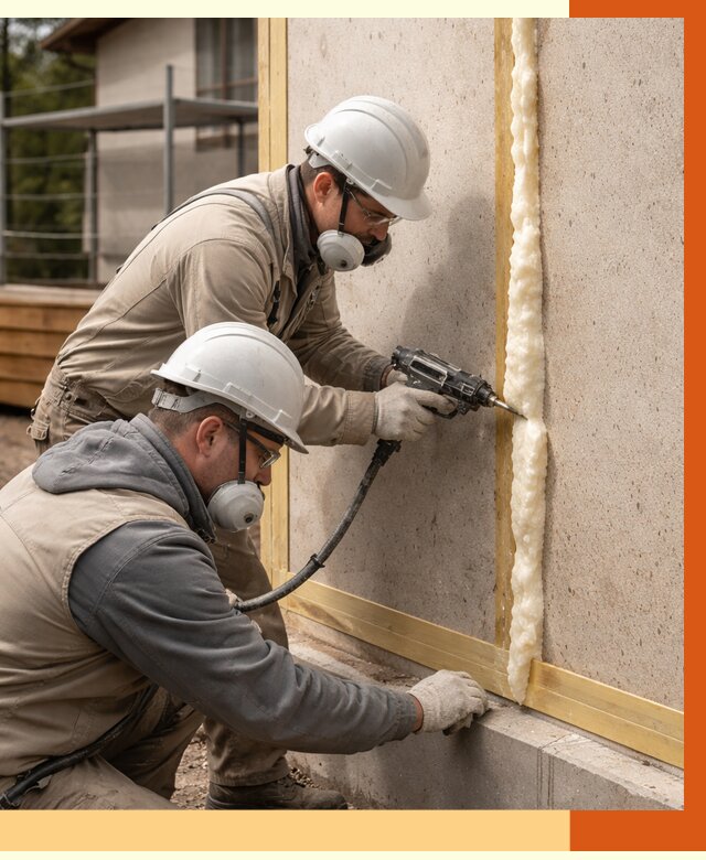 Утепление сип панелей ППУ в Борисоглебске от 4994 руб. под ключ | ТепломастерБрс