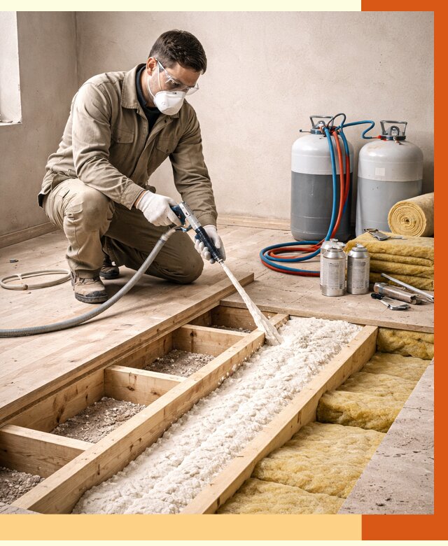 Заполнение полостей межэтажного перекрытия в Борисоглебске от 4370 руб. | ТепломастерБрс