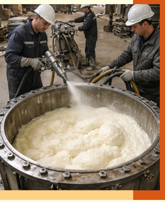 Заливка ППУ в емкости в Борисоглебске от 7543 руб. — утепление емкости под ключ | ТепломастерБрс