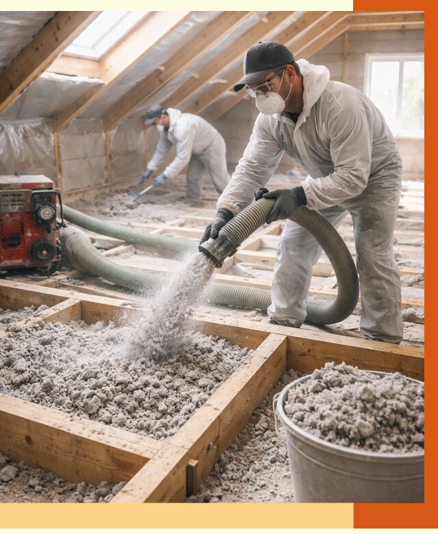 Утепление эковатой в Борисоглебске от 3069 руб./м2 — монтаж и задувка | ТепломастерБрс