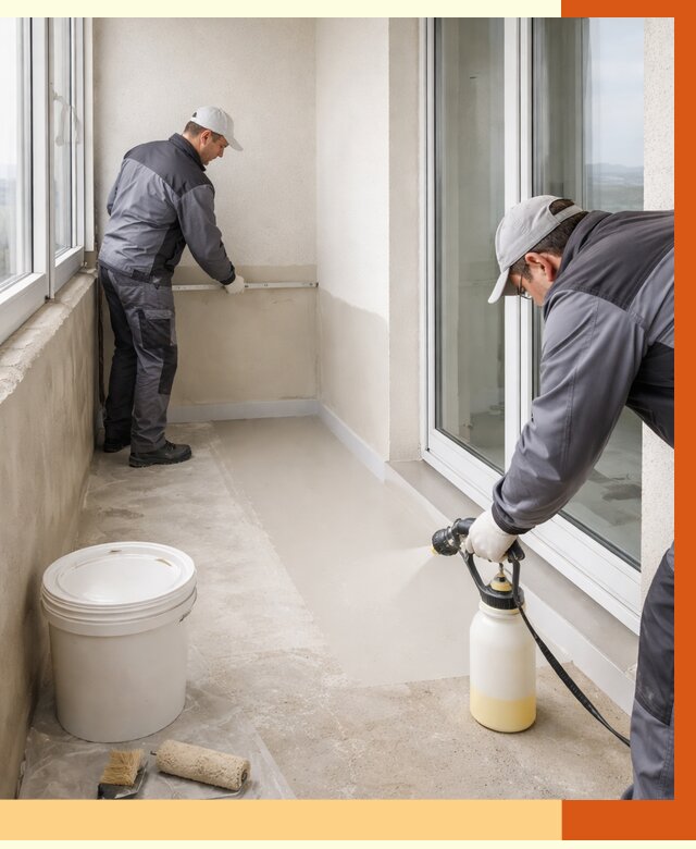 Утепление балкона жидкой теплоизоляцией в Борисоглебске от 5982 руб./м2 | ТепломастерБрс