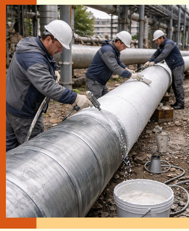 Утепление теплотрассы жидкой теплоизоляцией в Борисоглебске