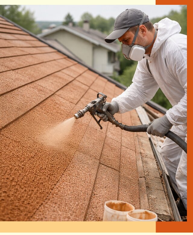 Утепление кровли жидкой пробкой в Борисоглебске от 2809 руб./м² под ключ | ТепломастерБрс