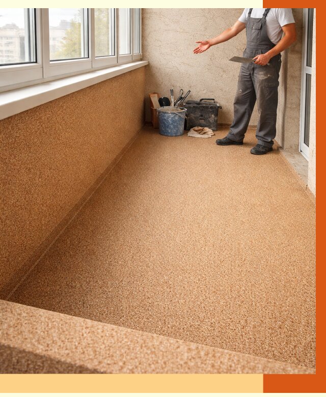 Утепление балкона жидкой пробкой в Борисоглебске от 3797 руб/м² под ключ | ТепломастерБрс