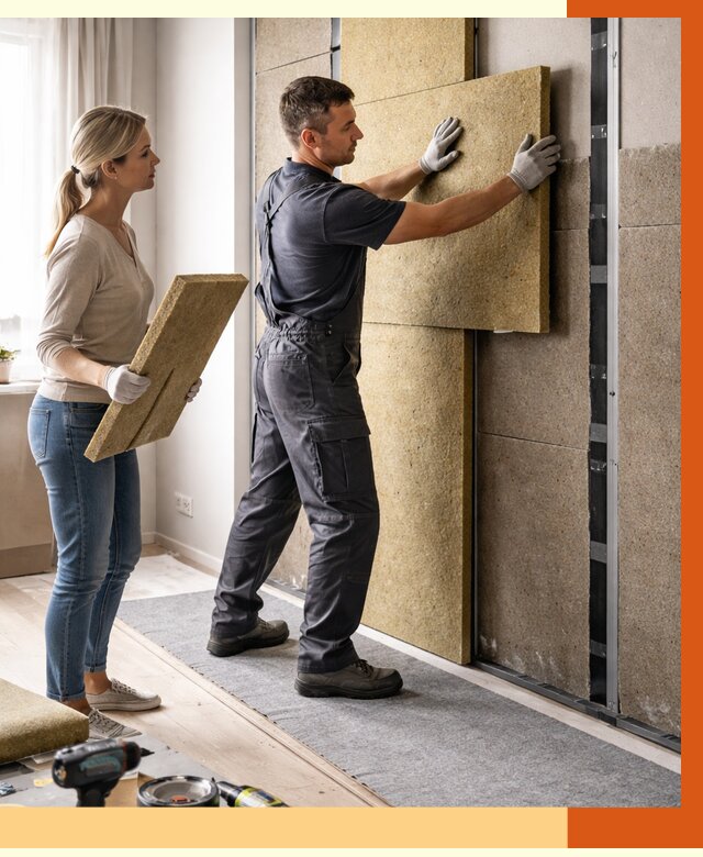 Профессиональная шумоизоляция квартиры в Борисоглебске от 7803 руб. за м2 | ТепломастерБрс