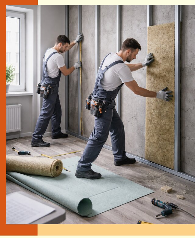 Шумоизоляция квартиры под ключ в Борисоглебске — профессионально и гарантированно