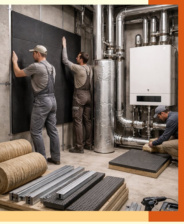 Шумоизоляция котельной в Борисоглебске от 6763 руб. под ключ | Профессиональная звукоизоляция — ТепломастерБрс