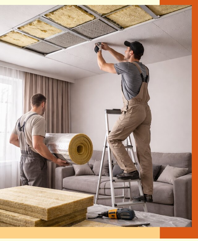 Шумоизоляция потолка в Борисоглебске от 2341 руб. под ключ | Профессионально — ТепломастерБрс