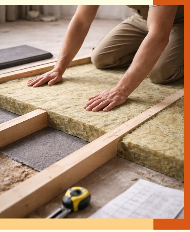 Шумоизоляция пола в Борисоглебске от 1301 руб./м² — профессиональная звукоизоляция | ТепломастерБрс