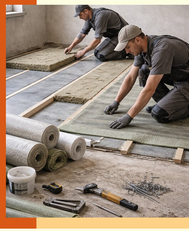 Шумоизоляция пола в Борисоглебске — профессиональная звукоизоляция помещений